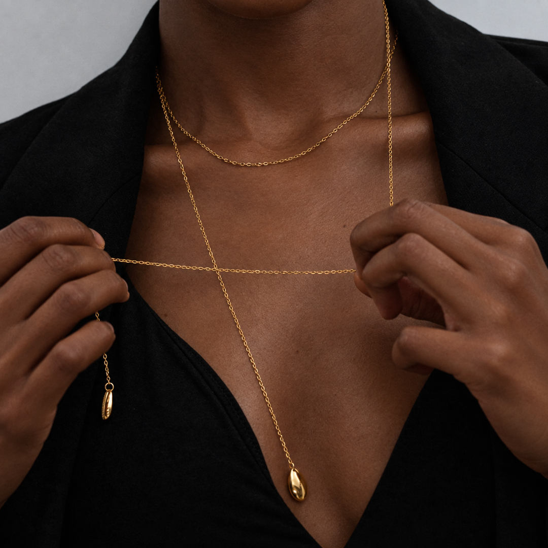 Maisa Y Necklace – 18K Gold-Plated