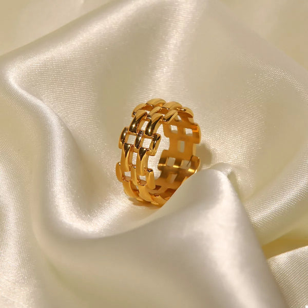Malia Cutout Ring - 18K Gold-Plated