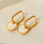 Load image into Gallery viewer, Marélis Mother-of-Pearl Drop Earrings - 18K Gold-Plated
