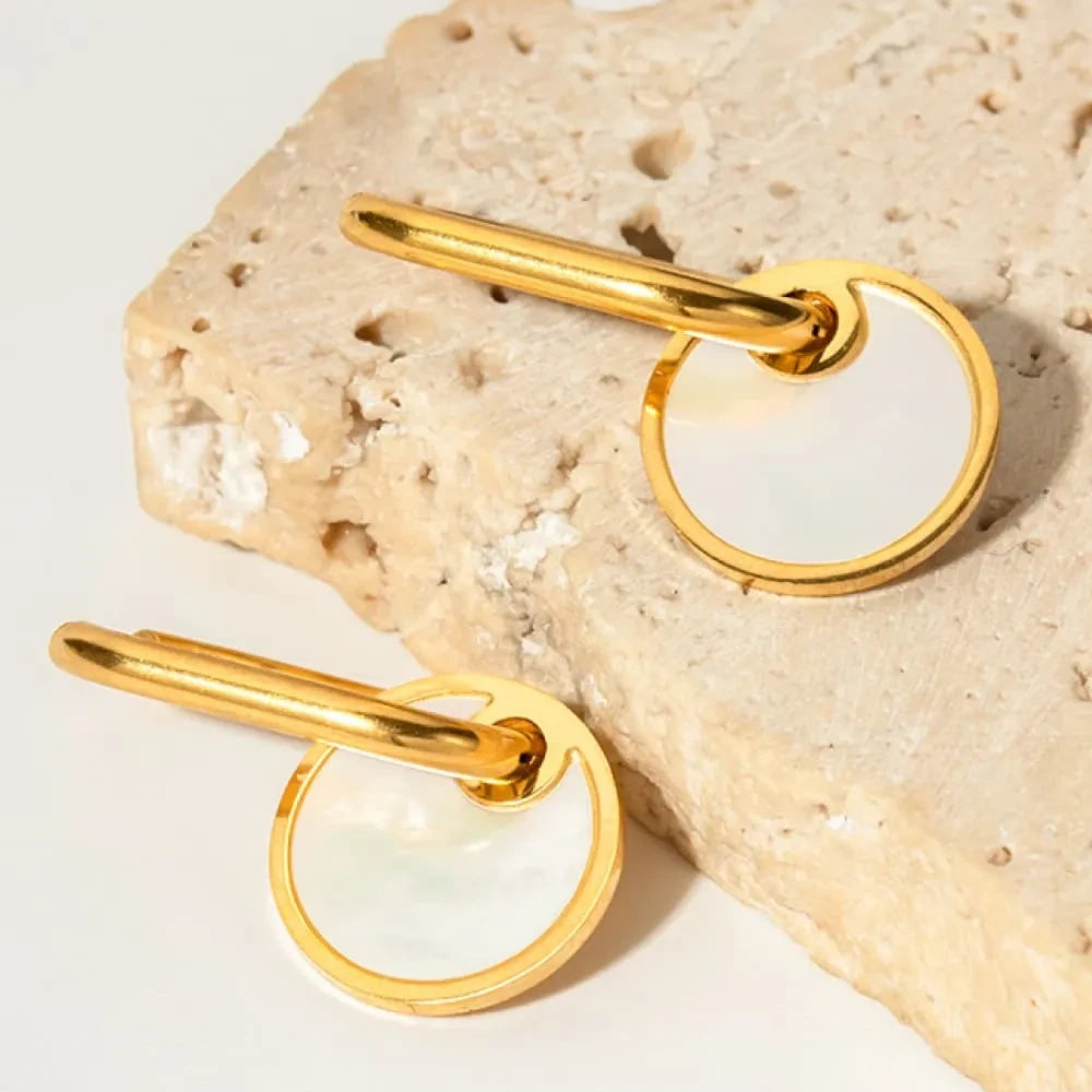 Marélis Mother-of-Pearl Drop Earrings - 18K Gold-Plated