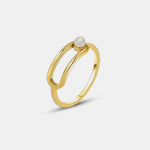 Load image into Gallery viewer, Margot Pearl Ring – Gold &amp; Silver-Plated

