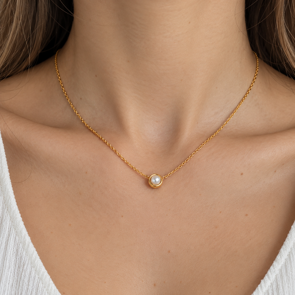 Marie Pearl Necklace – 18K Gold-Plated