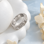 Load image into Gallery viewer, Martine_Embossed_Zircon_Ring_Gold-Plated_Silver-Plated

