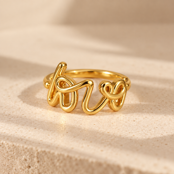 Mia Love Ring - 18K Gold-Plated & 925 Sterling Silver