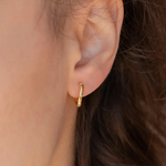 Load image into Gallery viewer, Mila Chunky Twist Hoop Earrings – Gold-Plated
