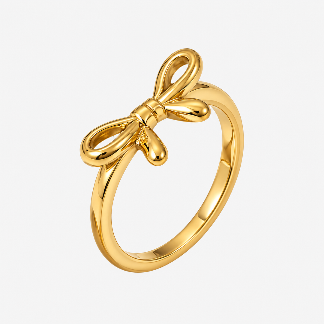 Millie Bow Ring - 18K Gold-Plated & Silver-Plated