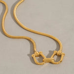 Load image into Gallery viewer, Monara Horseshoe Necklace – 18K Gold-Plated
