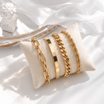 تحميل الصورة في عارض المعرض، Noelle 4 Piece Bracelet - 18K Gold-Plated
