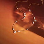 Load image into Gallery viewer, Noelle Teardrop Zirconia Necklace – 18K Gold-Plated
