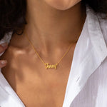 Load image into Gallery viewer, Noméa Custom Name Necklace – 18K Gold-Plated
