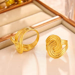 Load image into Gallery viewer, Norie Twisted Ring - 18K Gold-Plated
