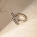 Load image into Gallery viewer, Olive Bypass Ring - 18K Gold-Plated &amp; Silver-Plated
