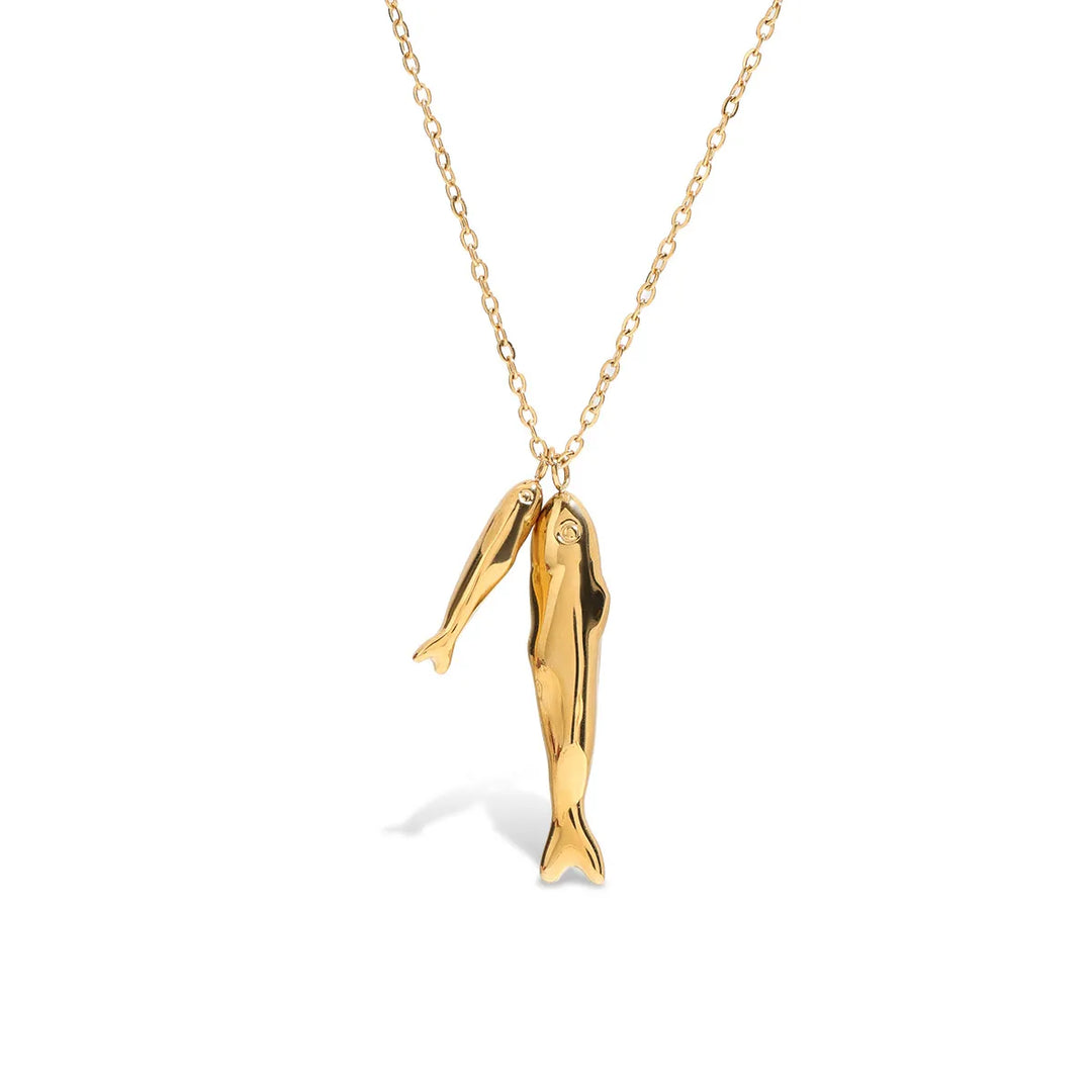 Orlisse Pendant Necklace – 18K Gold-Plated