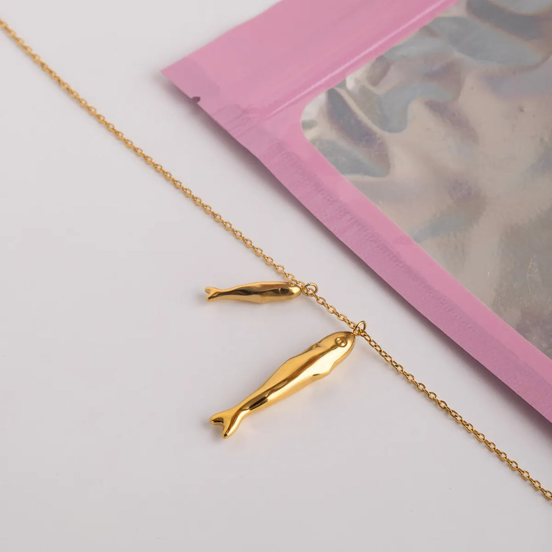 Orlisse Pendant Necklace – 18K Gold-Plated
