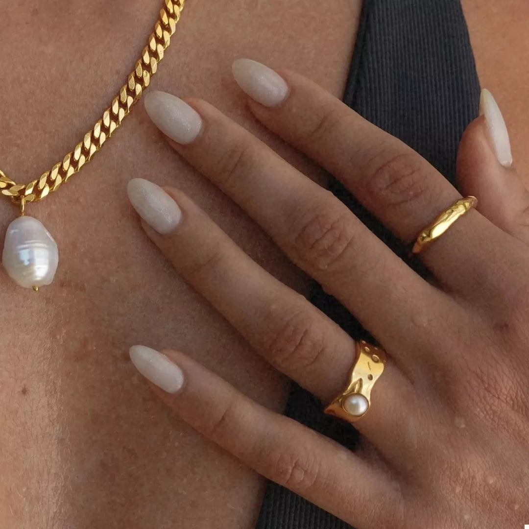 Prazzia Pearl Ring - 18K Gold-Plated