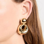 تحميل الصورة في عارض المعرض، Priscila Cutout Earrings - 18K Gold-Plated
