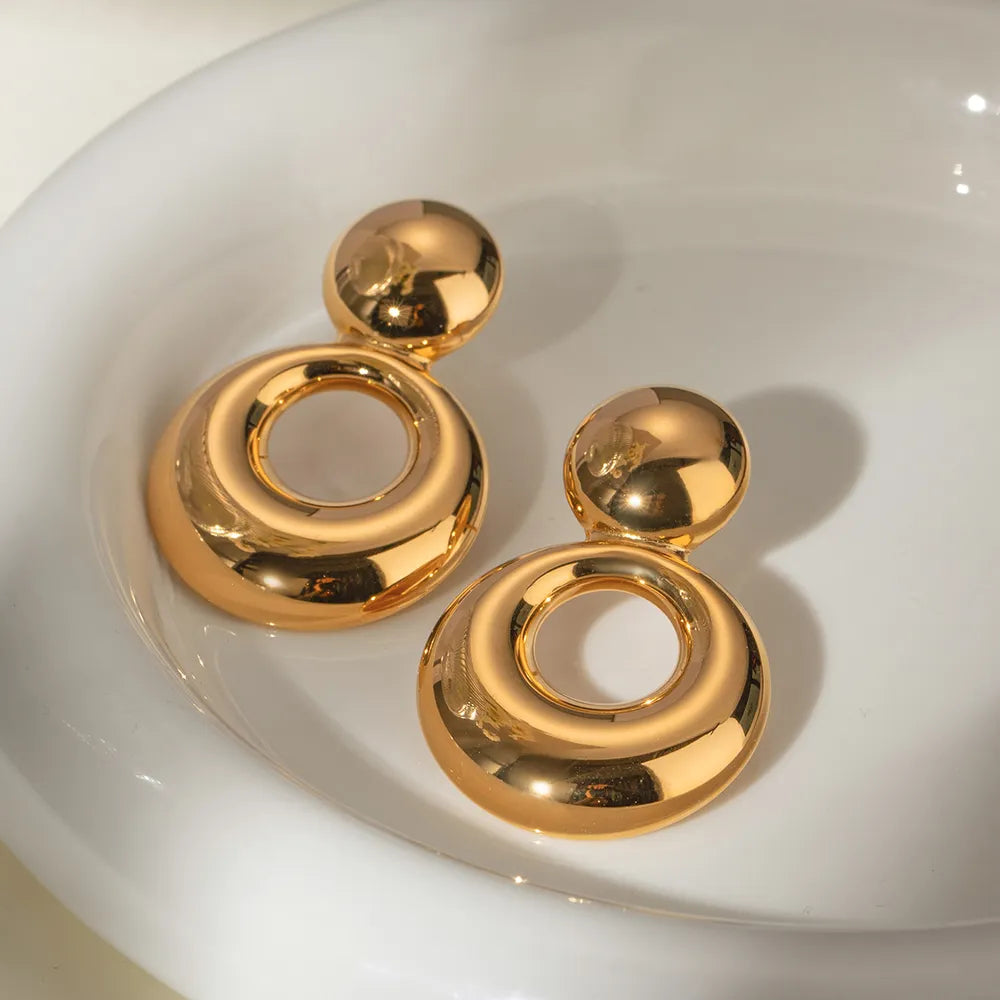 Priscila Cutout Earrings - 18K Gold-Plated