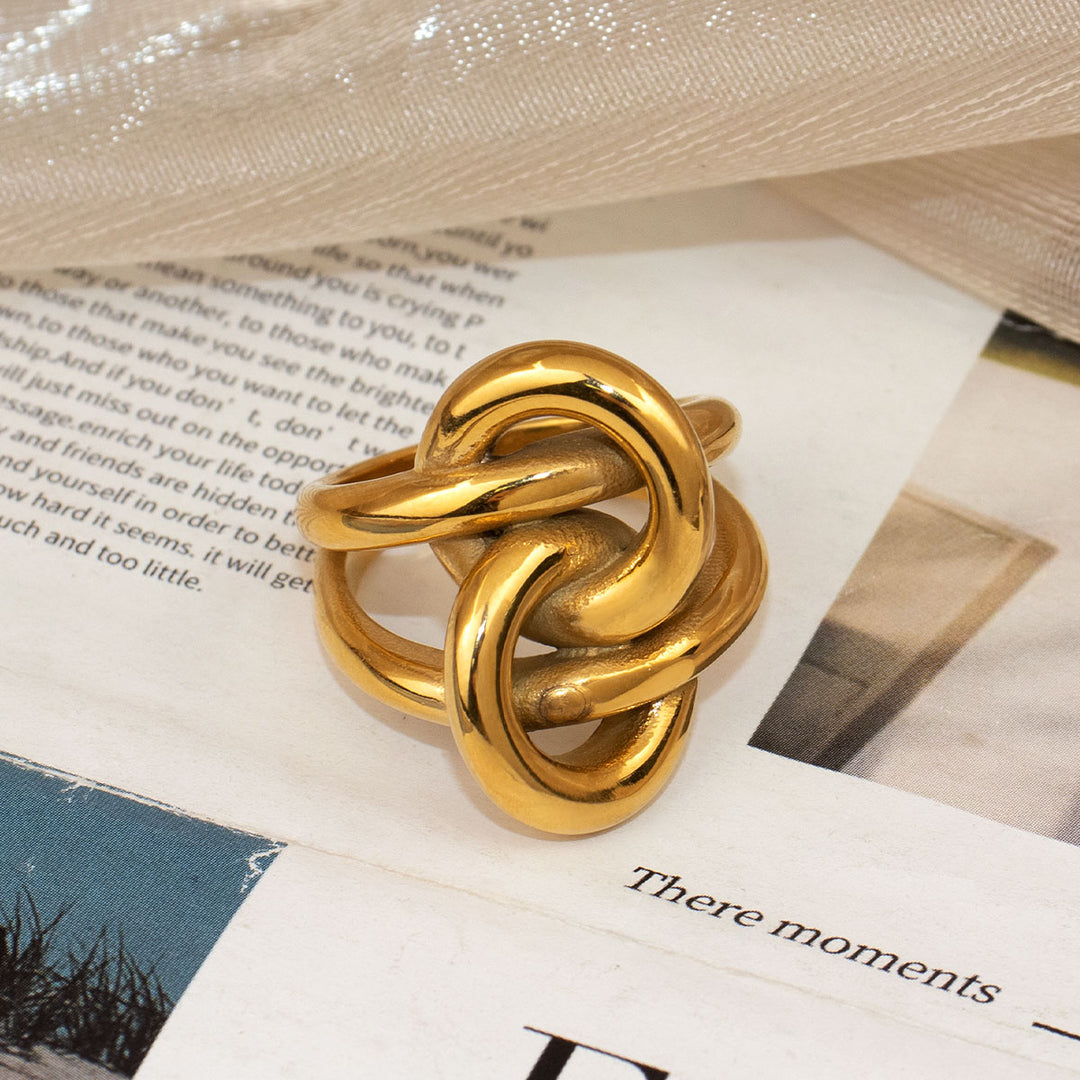 Rarissime Double Knot Ring – 18K Gold-Plated