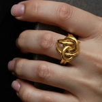 Load image into Gallery viewer, Rarissime Double Knot Ring – 18K Gold-Plated
