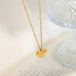 Load image into Gallery viewer, Roséa Heart Pendant Necklace – 18K Gold-Plated
