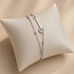 Load image into Gallery viewer, Faby Double Layered Bracelet - 925 Sterling Silver
