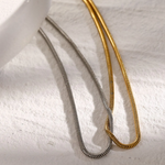 Load image into Gallery viewer, Zerelle Two-Tone Necklace – 18K Gold-Plated Stainless Steel
