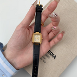 Load image into Gallery viewer, Luxury Vintage Women's Watch – Genuine Leather Strap Quartz Elegant Fashion Watch
