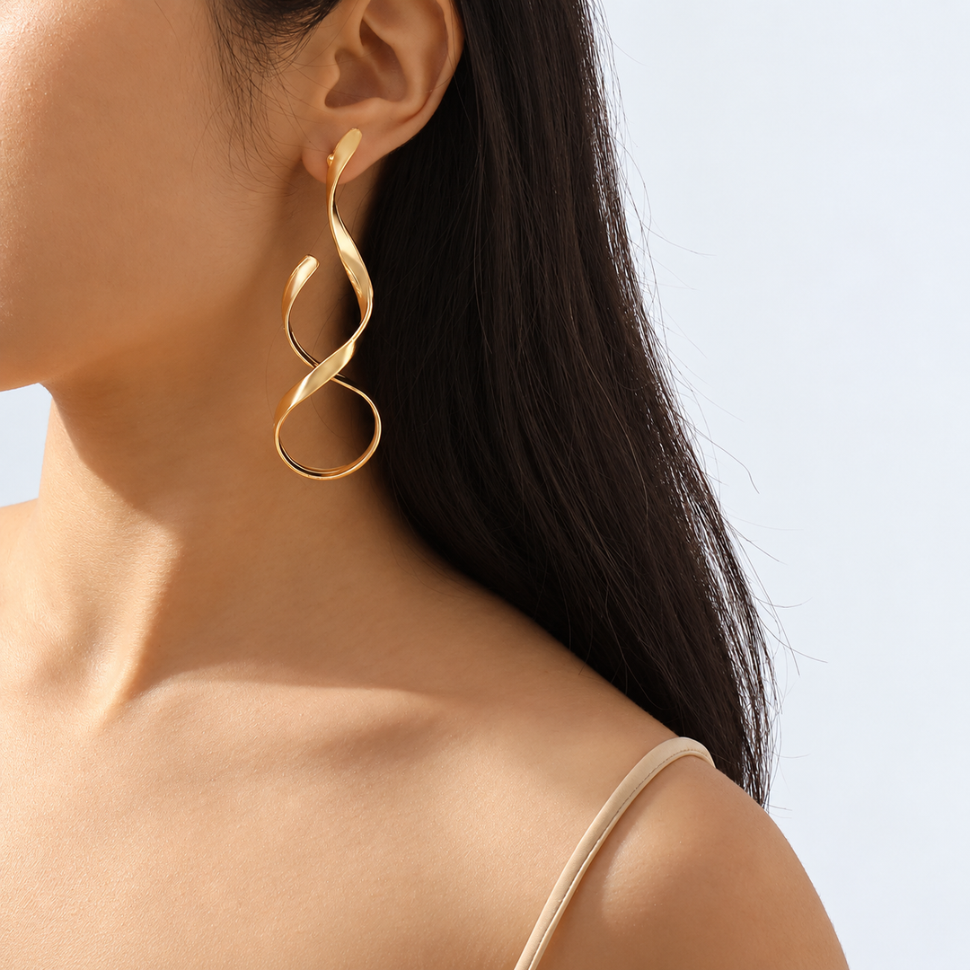 Seralyn_Spiral_Drop_Earrings_18K_Gold-Plated_Silver-Plated