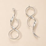Load image into Gallery viewer, Seralyn_Spiral_Drop_Earrings_18K_Gold-Plated_Silver-Plated
