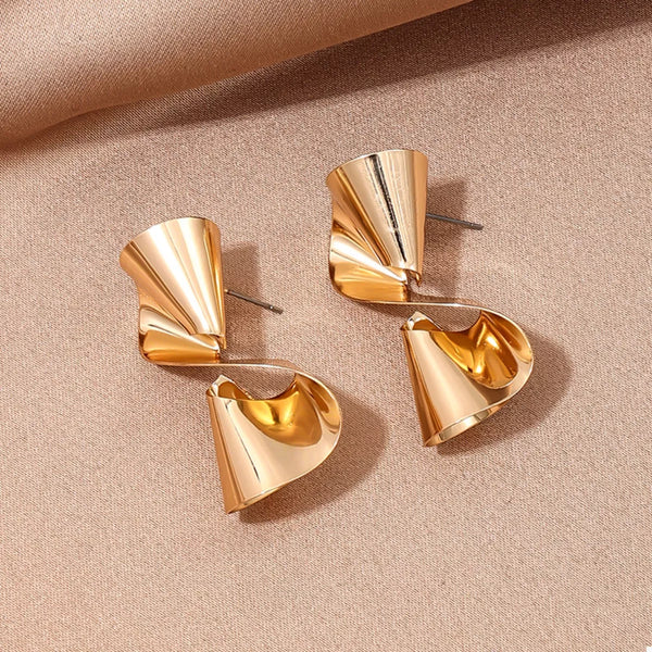Serenna Twist Earrings - 18K Gold-Plated