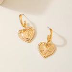 Load image into Gallery viewer, Shay Heart Earrings - 18K Gold-Plated
