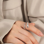Load image into Gallery viewer, Solil Layered Wrap Ring – Gold &amp; Silver-Plated 
