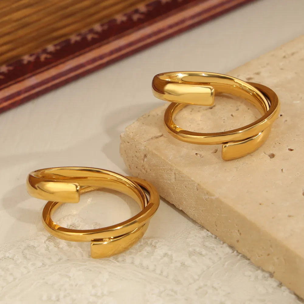 Solil Layered Wrap Ring – Gold & Silver-Plated 