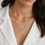 Load image into Gallery viewer, Soraya Double Layer Necklace – 18K Gold-Plated
