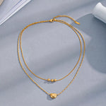 Load image into Gallery viewer, Sorelle Double Layer Necklace – 18K Gold-Plated
