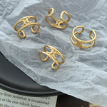 Load image into Gallery viewer, Tatiane Double Layer Ring – 18K Gold-Plated

