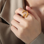 Load image into Gallery viewer, Thais Gold Ring – 18K Gold-Plated
