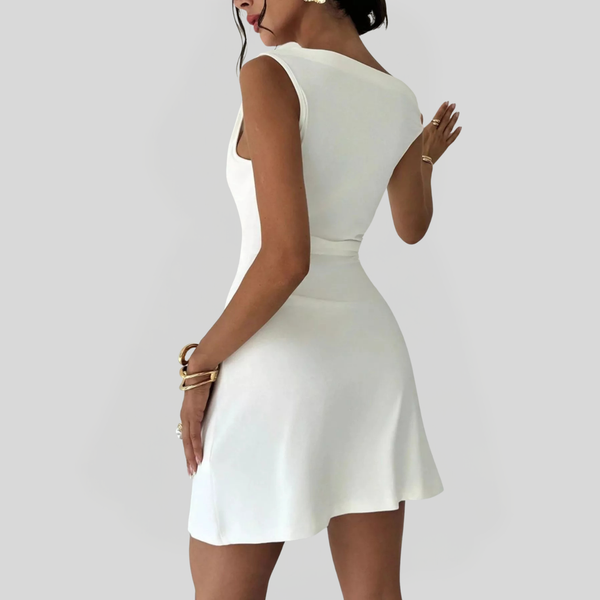Vestido Celeste Blanc