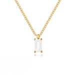 Load image into Gallery viewer, Eugenie Zircon Pendant Necklace – Gold &amp; Silver-Plated
