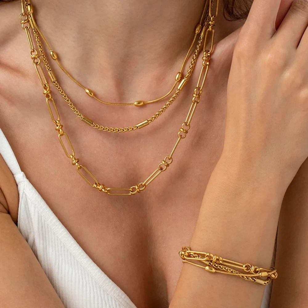 Veloura Jewelry Set – 18K Gold-Plated