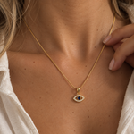 Load image into Gallery viewer, Virelia Rhinestone Pendant Necklace – 18K Gold-Plated
