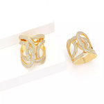 Load image into Gallery viewer, Vivre Interwoven Zircon Ring – 18K Gold-Plated
