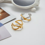 Load image into Gallery viewer, Yara Crossover Ring – 18K Gold-Plated
