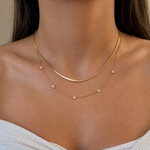 Load image into Gallery viewer, Zafira 2-Piece Zircon Necklace Set – 18K Gold-Plated
