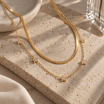 Load image into Gallery viewer, Zafira 2-Piece Zircon Necklace Set – 18K Gold-Plated
