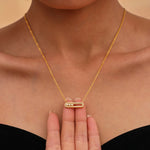 Load image into Gallery viewer, Zahi Crystal Bar Jewelry Set – 18K Gold-Plated2
