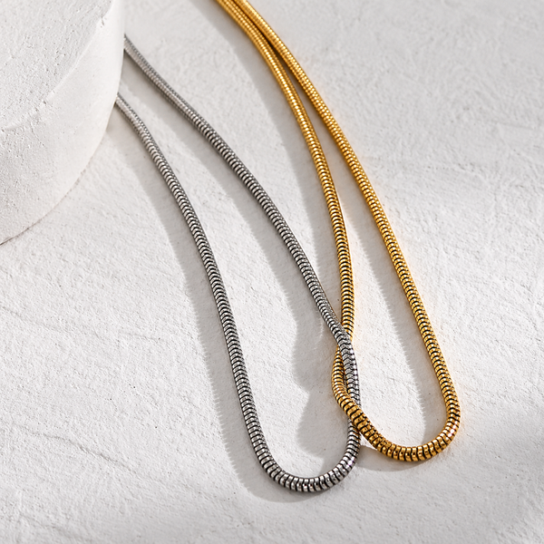 Zerelle Two-Tone Necklace – 18K Gold-Plated Stainless Steel