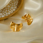 Load image into Gallery viewer, Zorya Irregular Gold Statement Earrings - 18K Gold-Plated
