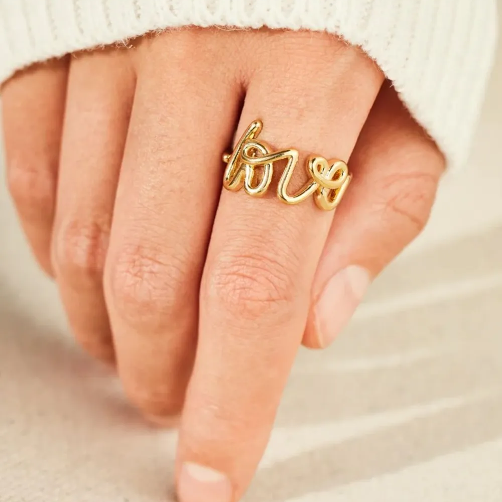 Mia Love Ring - 18K Gold-Plated