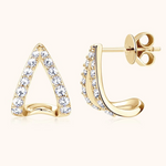 Load image into Gallery viewer, Moah Minimalist Moissanite Earrings – 925 Sterling Silver
